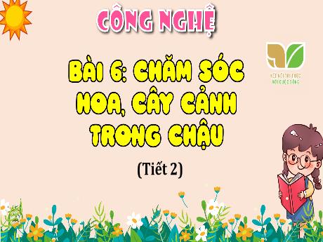 Bài giảng Công nghệ Lớp 4 - Bài 6: Chăm sóc hoa, cây cảnh trong chậu (Tiết 2) - Nguyễn Thị Hải Hà