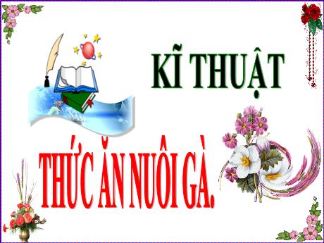 Bài giảng Kĩ thuật Lớp 5 - Bài 12: Thức ăn nuôi gà - Năm học 2019-2020 - Nguyễn Thị Kim Chi
