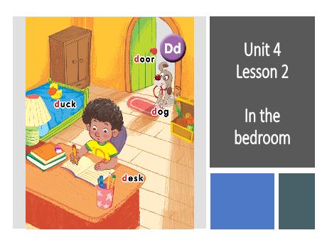 Bài giảng Tiếng Anh Lớp 1 - Unit 4, Lesson 2: In the bedroom (Period 2) - Thiều Thị Lợi