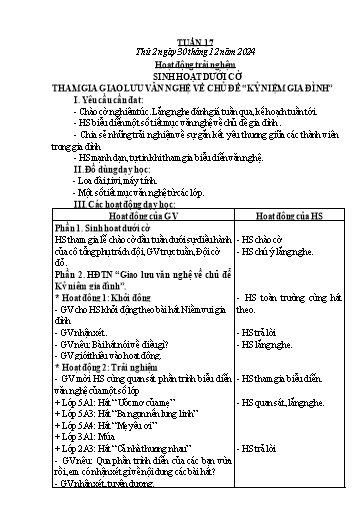 Kế hoạch bài dạy Lớp 1 - Tuần 17 - Năm học 2024-2025 - Lê Thị Hồng Thắm