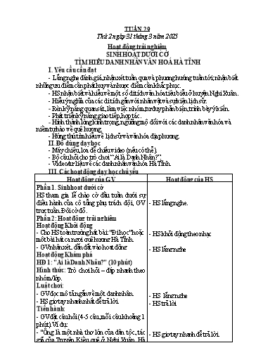 Kế hoạch bài dạy Lớp 1 - Tuần 29 - Năm học 2024-2025 - Phan Thị Tứ