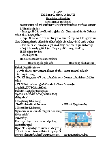 Kế hoạch bài dạy Lớp 1 - Tuần 7 - Năm học 2023-2024 - Đoàn Thị Nhung