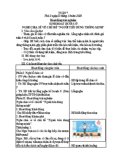 Kế hoạch bài dạy Lớp 1 - Tuần 7 - Năm học 2023-2024 - Phan Thị Tứ