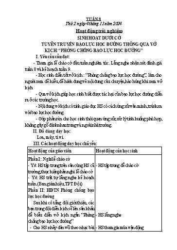 Kế hoạch bài dạy Lớp 1 - Tuần 9 - Năm học 2024-2025 - Đoàn Thị Nhung