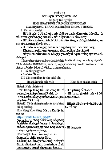 Kế hoạch bài dạy Lớp 2 - Tuần 22 - Năm học 2024-2025 - Hồ Thị Hoài