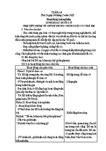 Kế hoạch bài dạy Lớp 2 - Tuần 24 - Năm học 2024-2025 - Nguyễn Thị Lan