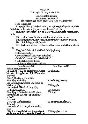 Kế hoạch bài dạy Lớp 2 - Tuần 27 - Năm học 2024-2025 - Phạm Thị Thu Hiền