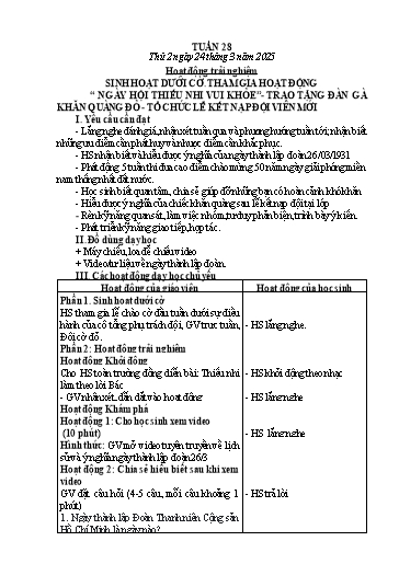 Kế hoạch bài dạy Lớp 2 - Tuần 28 - Năm học 2024-2025 - Hồ Thị Hoài