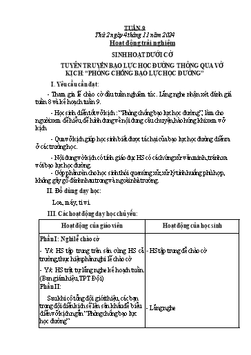 Kế hoạch bài dạy Lớp 2 - Tuần 9 - Năm học 2024-2025 - Phạm Thị Thu Hiền