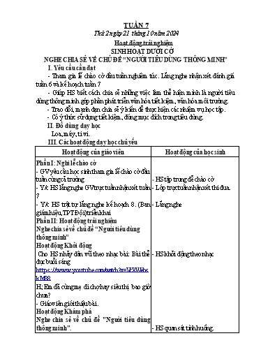 Kế hoạch bài dạy Lớp 3 - Tuần 7 - Năm học 2024-2025 - Võ Thị Huyền Thu