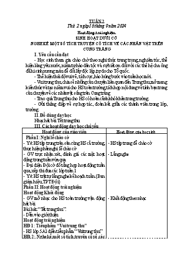 Kế hoạch bài dạy Lớp 4 - Tuần 2 - Năm học 2024-2025 - Nguyễn Thị Nhung