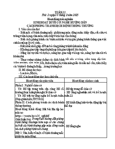 Kế hoạch bài dạy Lớp 4 - Tuần 22 - Năm học 2024-2025 - Nguyễn Thị Nhung