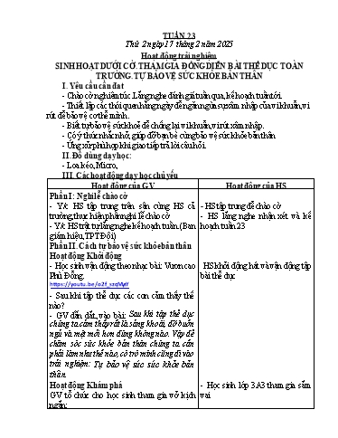 Kế hoạch bài dạy Lớp 4 - Tuần 23 - Năm học 2024-2025 - Nguyễn Thị Nhung