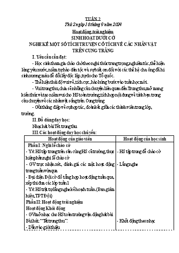 Kế hoạch bài dạy Lớp 5 - Tuần 2 - Năm học 2024-2025 - Trần Thị Khánh Vân