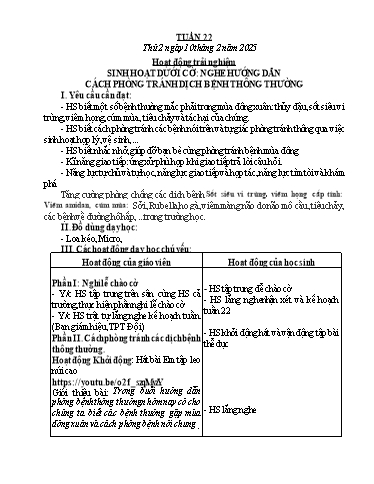Kế hoạch bài dạy Lớp 5 - Tuần 22 - Năm học 2024-2025 - Đậu Thị Hoa