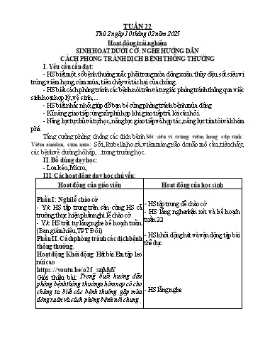 Kế hoạch bài dạy Lớp 5 - Tuần 22 - Năm học 2024-2025 - Lê Thị Tâm