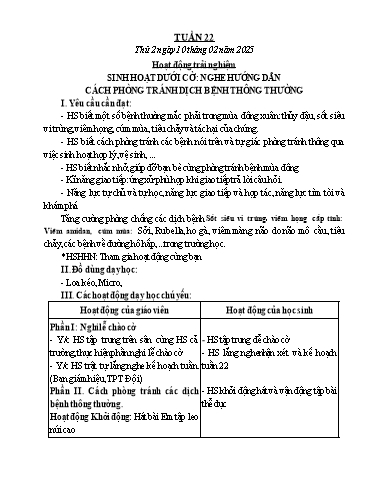 Kế hoạch bài dạy Lớp 5 - Tuần 22 - Năm học 2024-2025 - Trần Thị Diệp