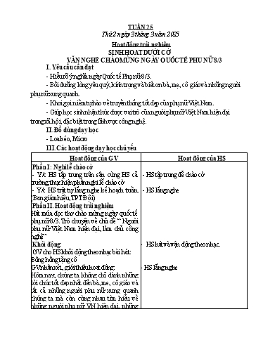 Kế hoạch bài dạy Lớp 5 - Tuần 25 - Năm học 2024-2025 - Đậu Thị Hoa
