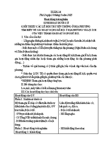 Kế hoạch bài dạy Lớp 5 - Tuần 26 - Năm học 2024-2025 - Trần Thị Diệp