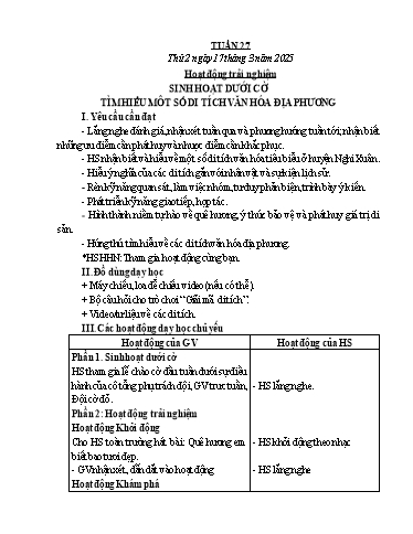 Kế hoạch bài dạy Lớp 5 - Tuần 27 - Năm học 2024-2025 - Trần Thị Diệp