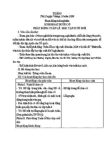 Kế hoạch bài dạy Lớp 5 - Tuần 5 - Năm học 2024-2025 - Đậu Thị Hoa
