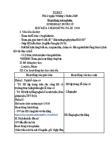 Kế hoạch bài dạy Lớp 5 - Tuần 6 - Năm học 2024-2025 - Trần Thị Diệp