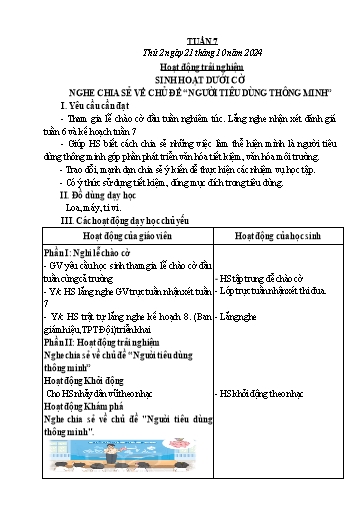 Kế hoạch bài dạy Lớp 5 - Tuần 7 - Năm học 2024-2025 - Lê Thị Tâm